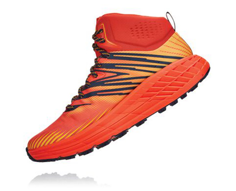 Tenis Hoka One One Trail Hombre Rojos - Speedgoat Mid Gore-Tex 2 - KZWV26857